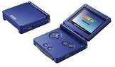 Gameboy advance sp bleu